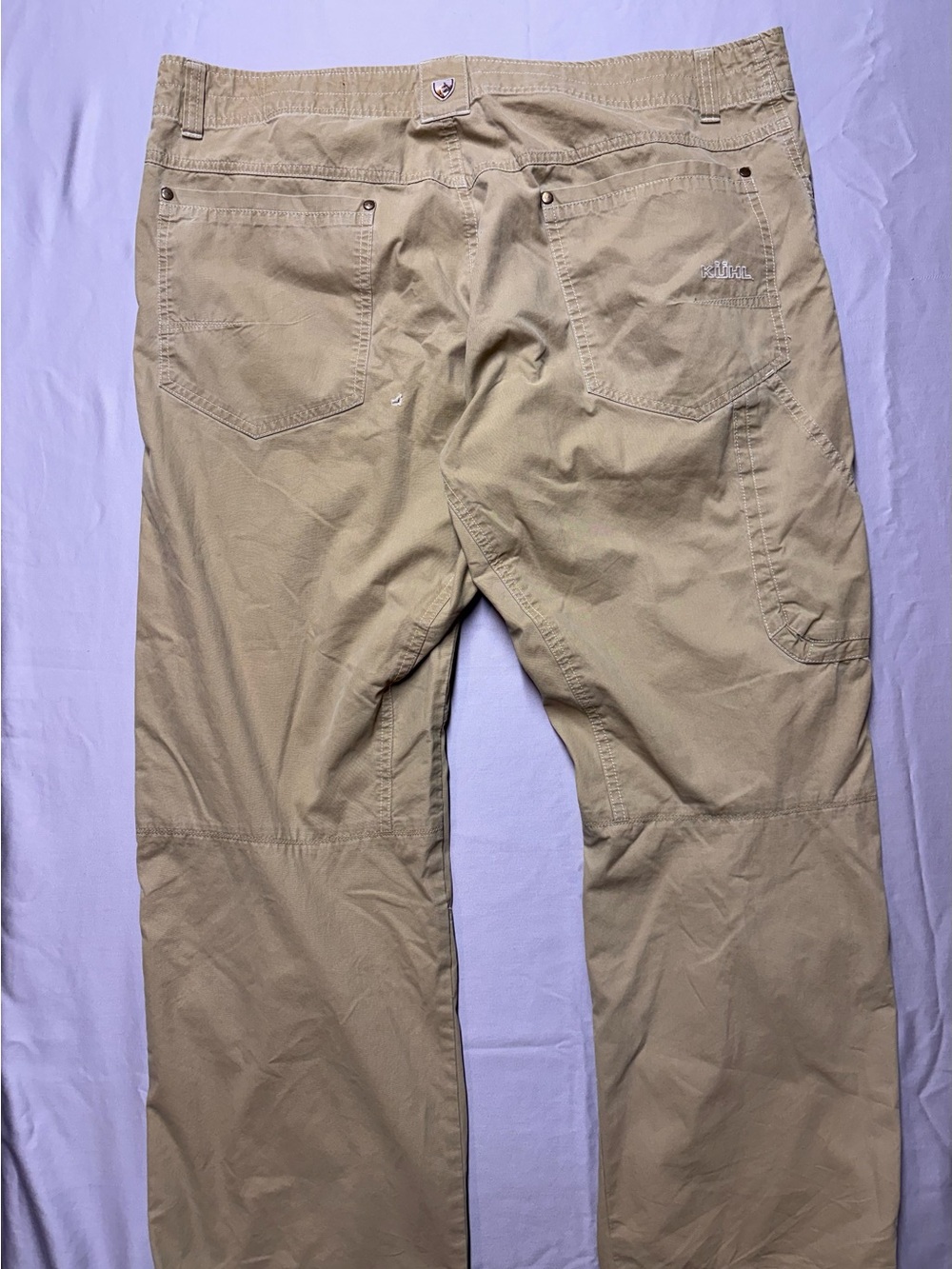 Kuhl relaxed fit Khaki Chinos outdoor hiking Tan Men’s size 38 - Picture 2 of 4
